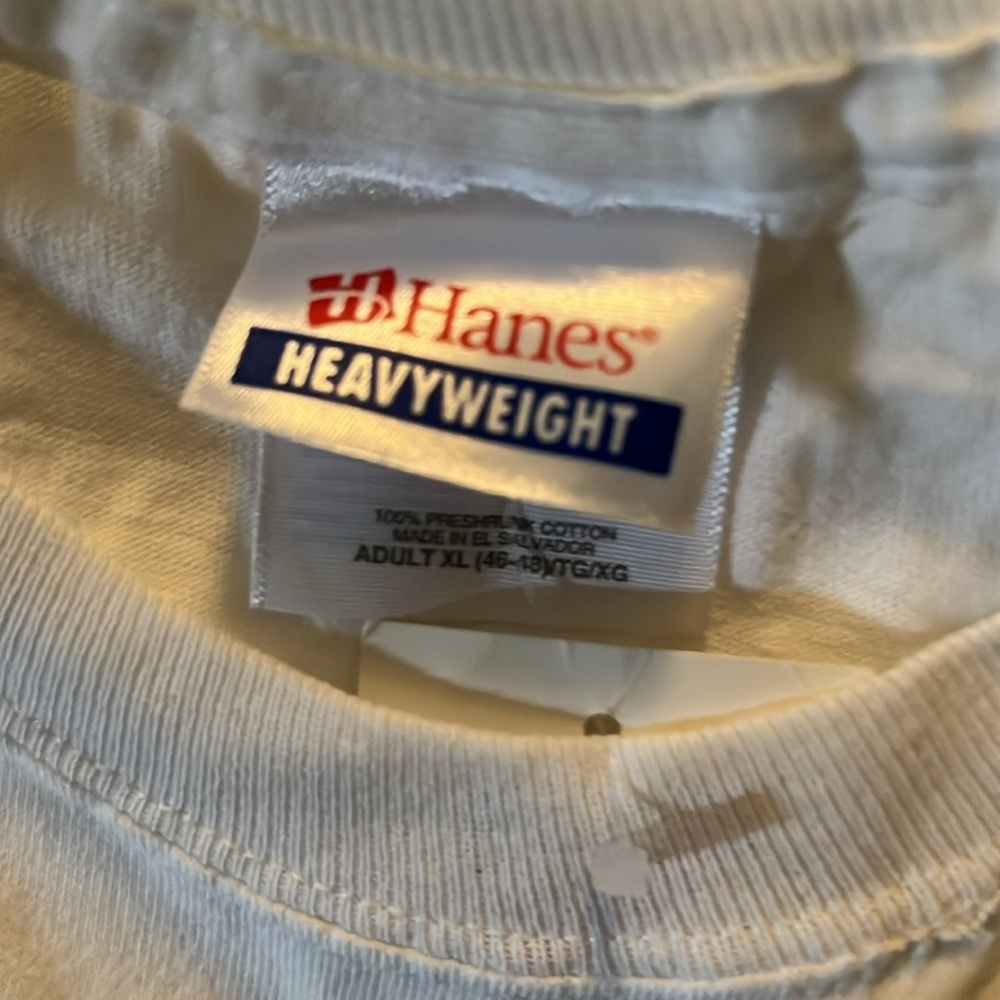 Vintage  Hanes Heavyweight Michael Jackson White Short Sleeve Graphic T-Shirt - Picture 3 of 4